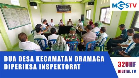 dua desa  kecamatan dramaga diperiksa inspektorat jabar youtube
