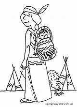 Coloring Indian Pages Indians Children Library Popular Clipart Coloringhome Printable Books sketch template