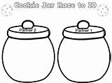 Jar Cookie Coloring Pages Race Holding Boy Template sketch template