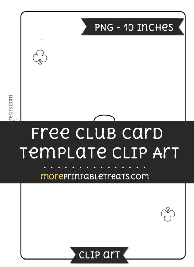 club card template clipart