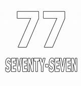 Number Pages Seventy Coloring Seven Six Numbers Coloringpagesonly sketch template