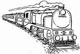 Train Coloring Steam Long Netart sketch template