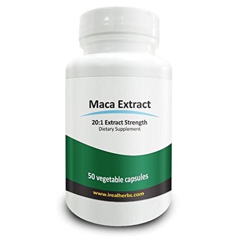 real herbs maca root extract derived from 15g of raw maca