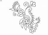 Textile Embroidery Indian Designs Motifs Sarika Patterns 4to40 sketch template