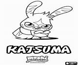 Moshi Monsters Katsuma Coloring Pages Bunny Monster Printable sketch template