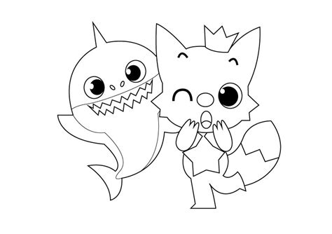 baby shark coloring pages printable coloring pages