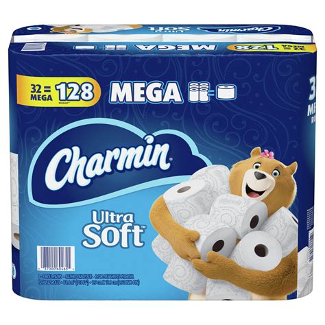 charmin ultra soft toilet paper  mega roll  sheets  roll walmartcom