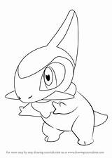 Pokemon Draw Axew Drawing Coloring Step Pages Drawingtutorials101 Tutorial Sheets sketch template