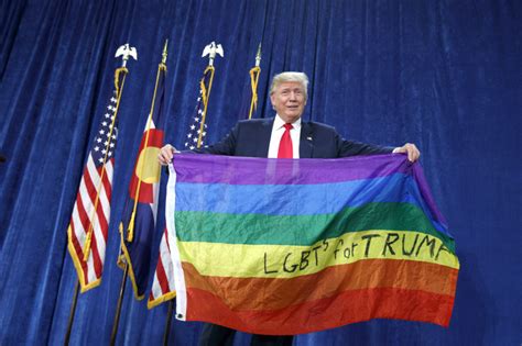 michelangelo signorile trumps lgbtq pride merchandise   hypocritical insult  queer