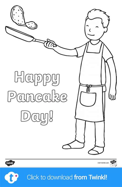 happy pancake day colouring pages pancake day happy pancake day