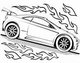 Coloring Hot Pages Wheel Wheels Track Car Race Popular Speed sketch template