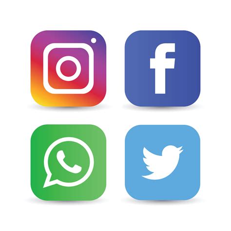 social media logo icon vector art icons  graphics