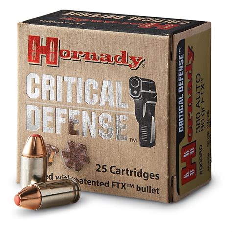 hornady critical defense  acp ftx  grain  rounds   acp ammo
