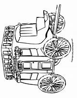 Coloring Pages West Old Stagecoach Printable Adults Colouring Western Template Color Stage Kids Coach sketch template
