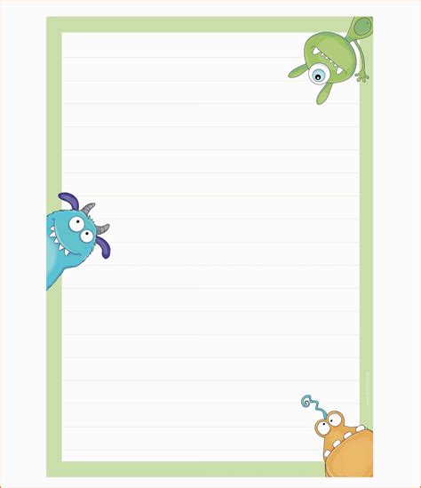erstaunlich briefpapier fuer kinder emufarm kostenlos vorlagen