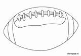 Rugby Ball Coloring Sport Eu Football Sports Quilting sketch template