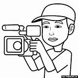 Cameraman Occupations sketch template
