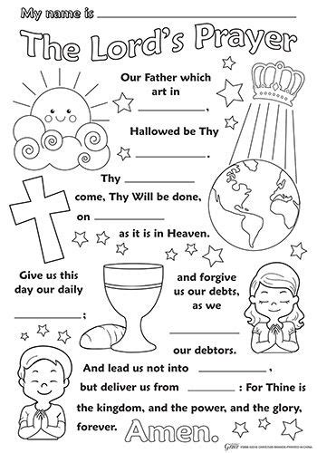 lord  prayer coloring pages pg  coloring pages ideas