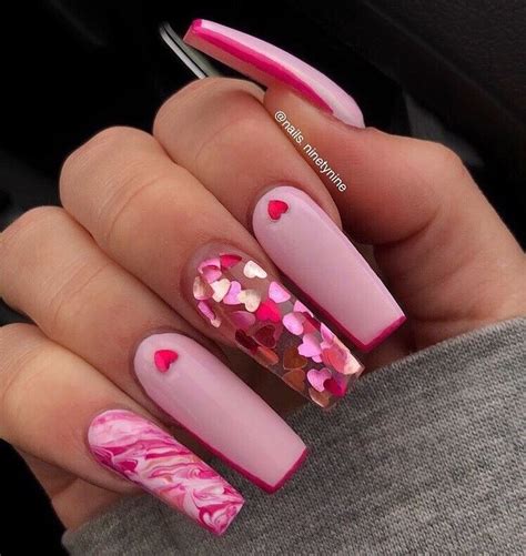 valentine day nails acrylic nails nail designs valentines manicure nail designs  acrylic