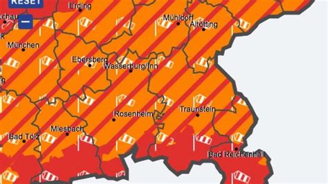 unwetter bayern dwd wetter bayern amtliche gewitter warnung des dwd