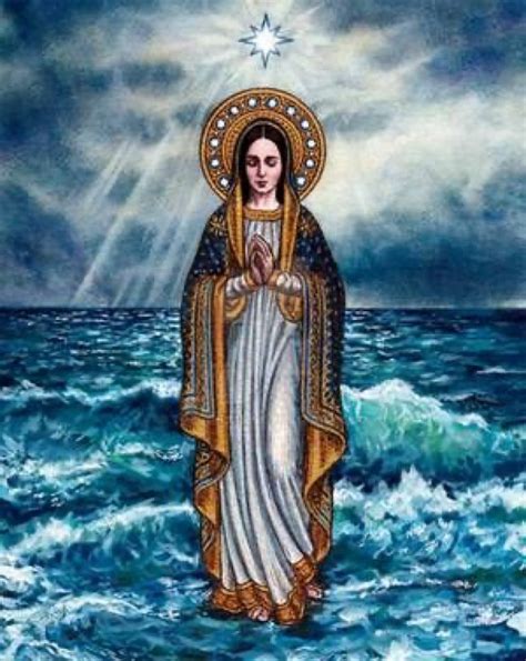 Our Lady Star Of The Sea By Theophilia On Deviantart Virgin Mary Art
