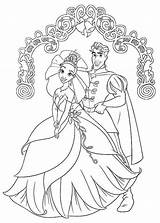 Coloring Tiana Naveen Marry Princesa Sapo Rapunzel Prinzessin Princesse Doghousemusic Cores Coloringhome sketch template