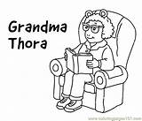 Grandma Coloring Printable Arthur Pages Coloring2 Cartoons Color sketch template