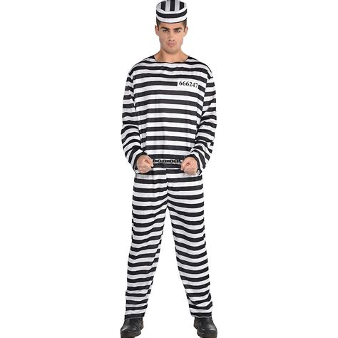 adult jail bird convict prisoner costume party city canada