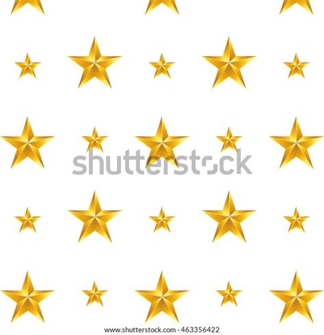 vector illustration gold star pattern isolated stock vector royalty