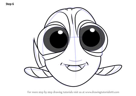 draw baby dory  finding dory finding dory step  step drawingtutorialscom
