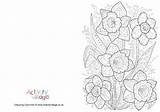 Colouring Daffodil Doodle Card Pages St Cards David Colour Become Member Log Davids sketch template