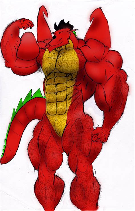 dragon muscle growth furries