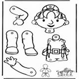 Knutselen Trekpop Manuali Lavori Bouwer Burattino Aggiustatutto Constructor Baumeister Marionetas Burattini sketch template