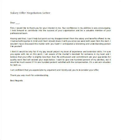 salary negotiation letter template business