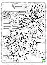 Coloring Dinokids Coloringbarbie Barbie sketch template