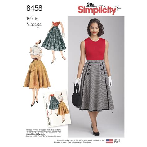 E Pattern 1950s Leslie Skirt Pattern Sizes Ubicaciondepersonas Cdmx