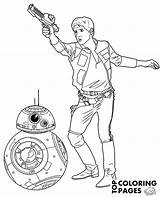 Coloring Solo Han Wars Star Pages Bb8 Bb Topcoloringpages Force Color Printable sketch template