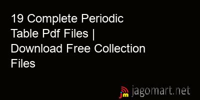complete periodic table  files   collection files