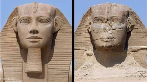 rebuilding the great sphinx s face with photoshop