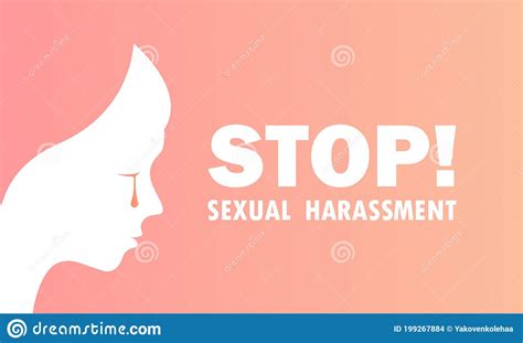 stop sexual harassment background banner vector illustration