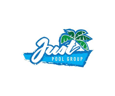 playful colorful pool service logo designs     pool
