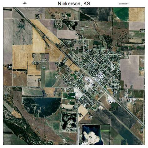 aerial photography map  nickerson ks kansas