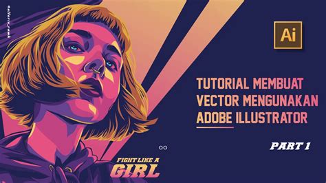 Membuat Vektor Wajah Di Adobe Illustrator Kelas Desain Belajar Hot