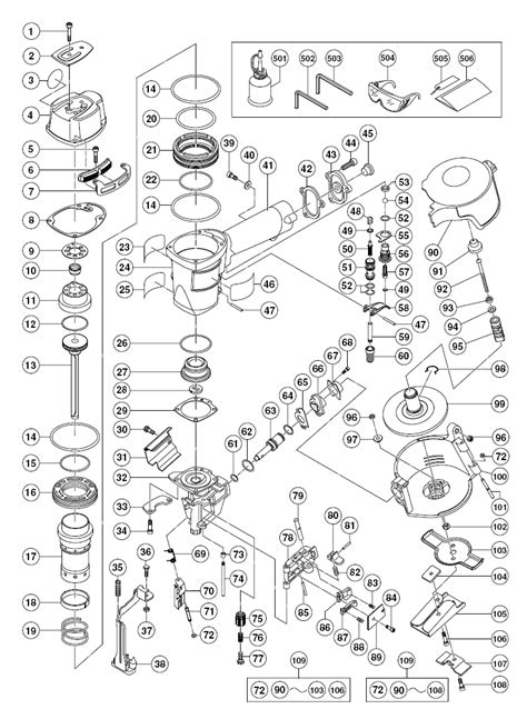 hitachi nail gun parts diagram general wiring diagram