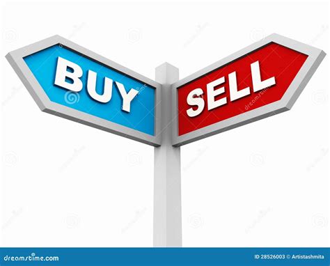 buy  sell stock illustration image  real street