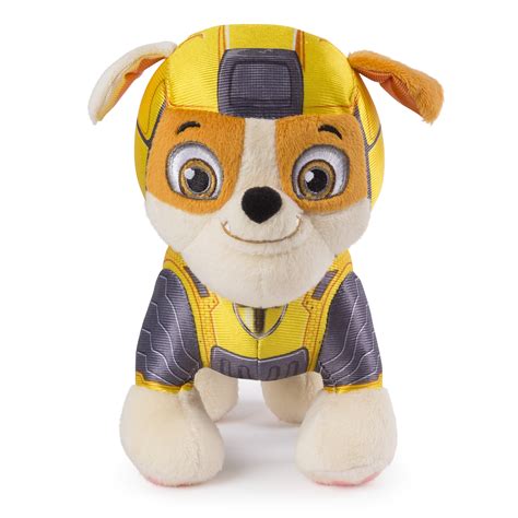 Paw Patrol 8 Mighty Pups Rubble Plush For Ages 3 And