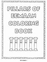 Pillars Coloring Islam Islamic Kids Books Book Emaan Choose Board sketch template
