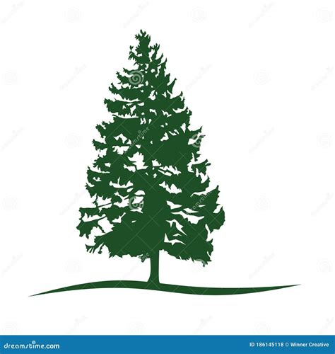 pine tree logo vector stock vector illustration  adventure
