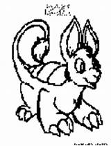Neopets Bori Pages Coloring Colouring sketch template