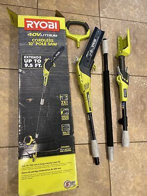 ryobi ry    volt lithium ion cordless battery pole  kit tool   ebay
